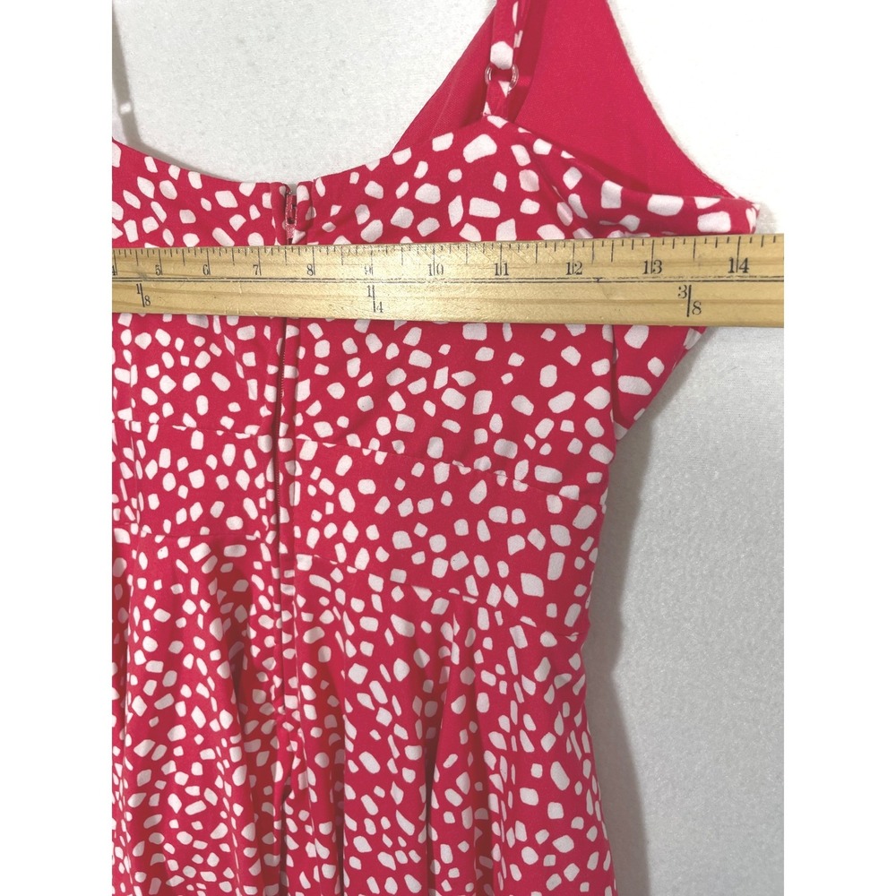 Honey‎ and Rosie Swim Halter Dress Women Small Red White New Tiered Polka Dot - Picture 3 of 7